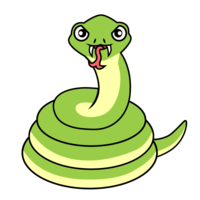 Snake that winds around