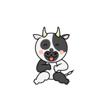 Laughing cow character