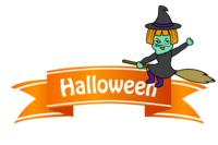 Witch's Halloween ribbon