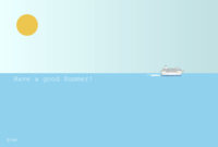 Summer greetings of the sea