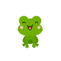 Smiley frog character