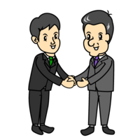Businessman shaking hands