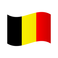Belgian flag fluttering