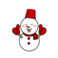 いいね！する雪だるまキャラ
