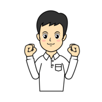 明るく元気な男性教師