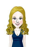 Blond female foreigner