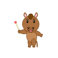 Cute horse to explain