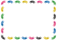 Colorful carp streamer frame