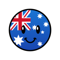 Cute Australian flag character