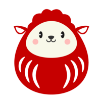Cute sheep daruma