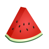 Triangular cut watermelon