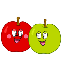 Good friend apple character