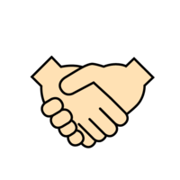 Hands to shake hands