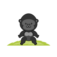 Cute gorilla