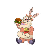 Sticking to the hamburger