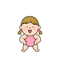 Confident toddler girl