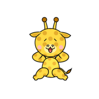 填饱肚子的长颈鹿