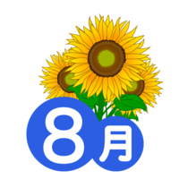 ひまわりの8月