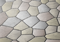 Irregularly shaped tile-background