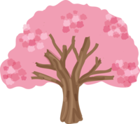 木-シンプルな春の桃