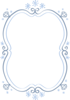 Blue jewelry-French chic-Simple frame