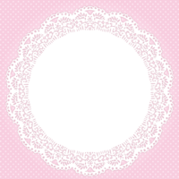 Lace (circle) frame-decoration