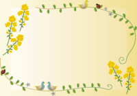 Cute rape blossoms-Winter-Spring (February-May) Flower frame