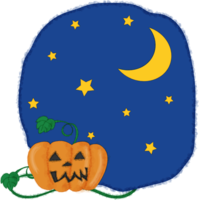 Pumpkin Halloween (Pumpkin and night sky)