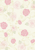 Overlapping rose floral pattern (vertical) background