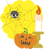 Halloween of cute spider (candle)