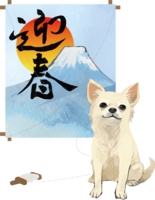 Chihuahua and kite-Year 2018 Zodiac