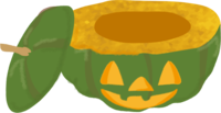 Pumpkin Halloween (cross section)