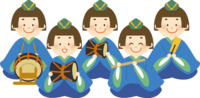 Five musicians of the cute Hinamatsuri line up