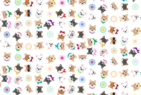 Various faces of Shiba Inu-Background