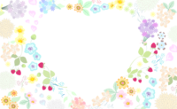 Flower-Heart frame-Decoration