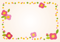 Spring (abstract camellia) frame Decorative frame