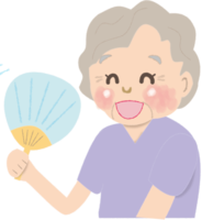 Uchiwa de Ogi A cool-looking grandmother / Summer