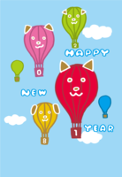 Dog Balloon-Cute Background