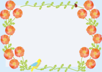 Hinageshi Spring flower frame