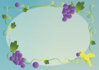 Ivy (vine and grape) frame