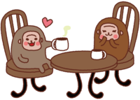 Monkey is coffee time