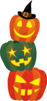 Halloween (Pumpkin face trio)