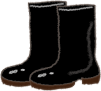 Black boots / rainy season