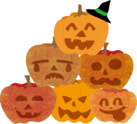 Halloween pumpkin face (various faces)