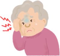Grandmother with a headache / Medical / Health