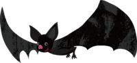 Halloween (flapping bat) Illustration Evil cute
