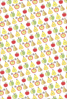 Cute fruit pattern vertical background
