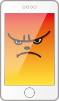 Angry smartphone