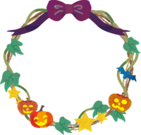 Halloween decoration frame frame