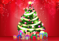 Fashionable winter background material-Christmas